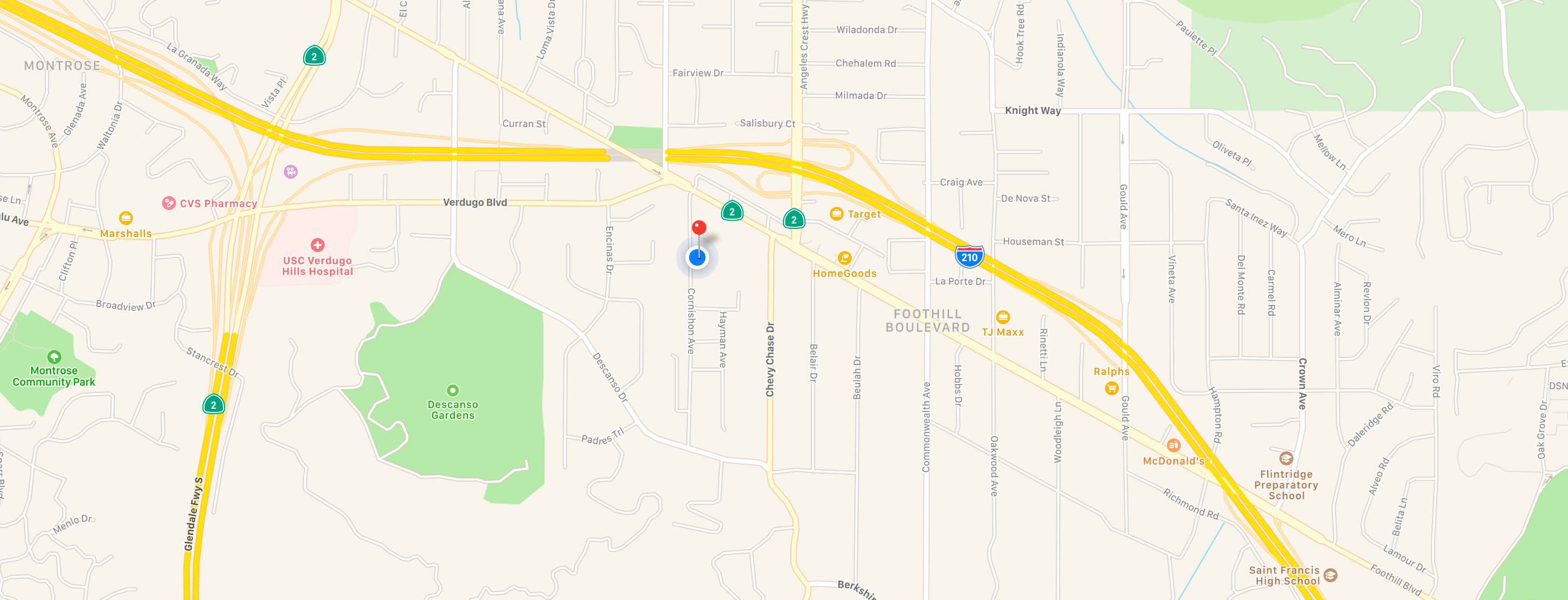 La Cañada Flintridge Map